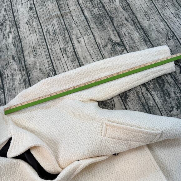 KARL LAGERFELD PARIS Women's XL Double-Breasted Overcoat Wool Blend - Picture 9 of 16